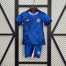 Kids Chelsea Home Kit 25/26 with World Champions 25 printing