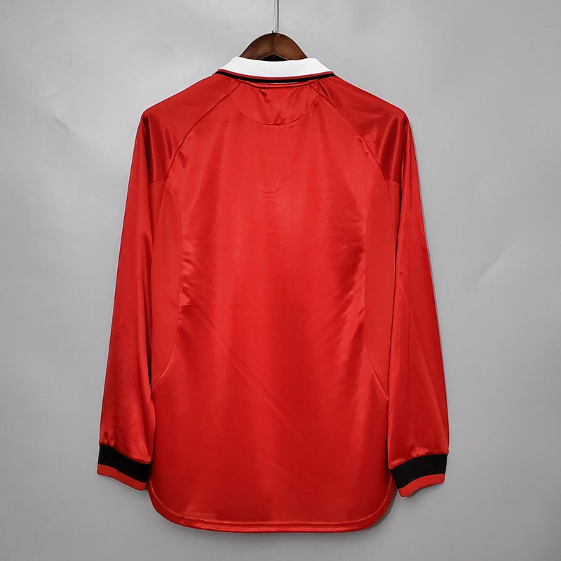 Manchester United Retro Jersey home 1999/00 -  Long Sleeve