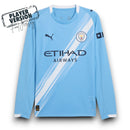Manchester City Player Home Jersey 2025/26 Long Sleeve
