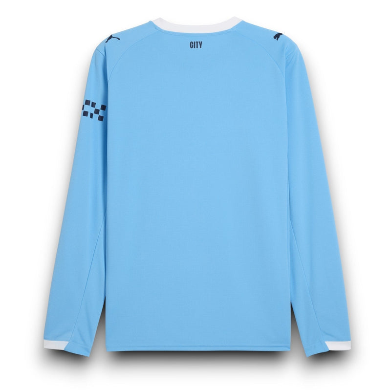 Manchester City Player Home Jersey 2025/26 Long Sleeve
