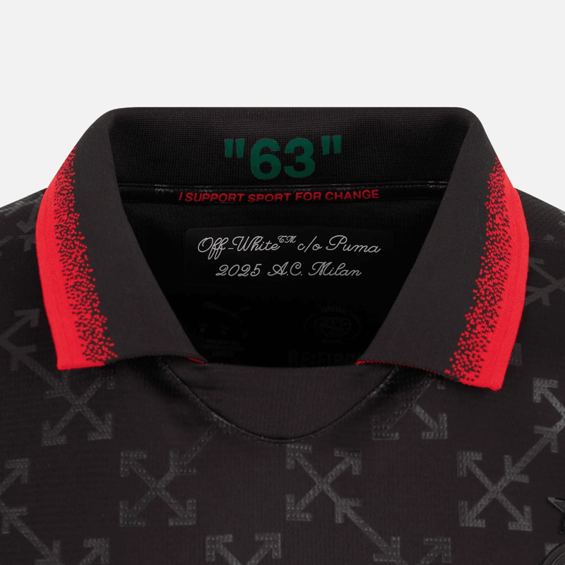 AC Milan x Off-White 24/25 - Black Jersey