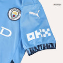 Kids Manchester City Home Kit 2024/2025 - White Blue