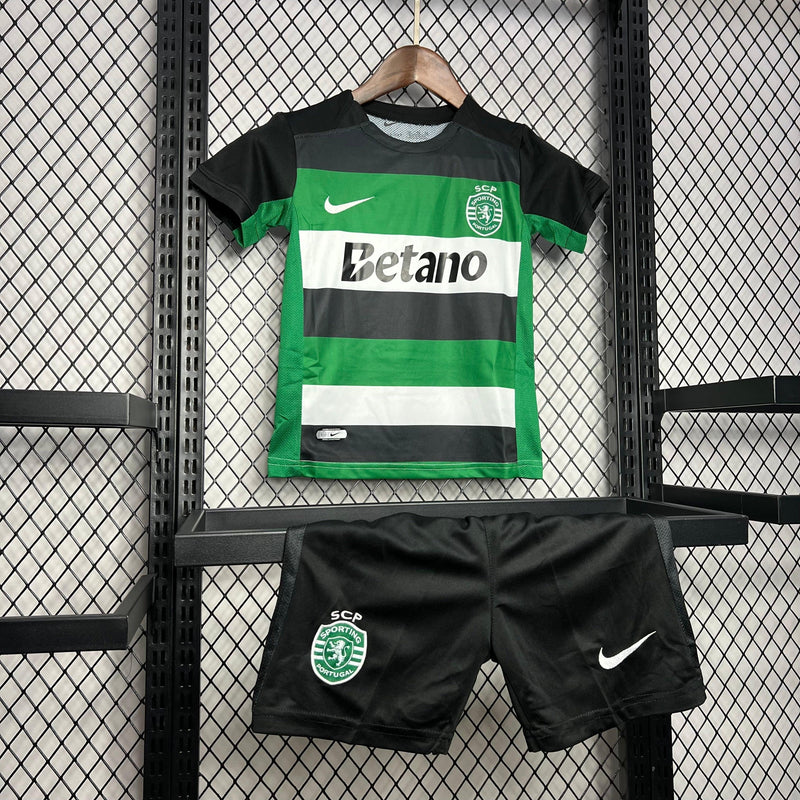 Conjunto Infantil Sporting home 24/25