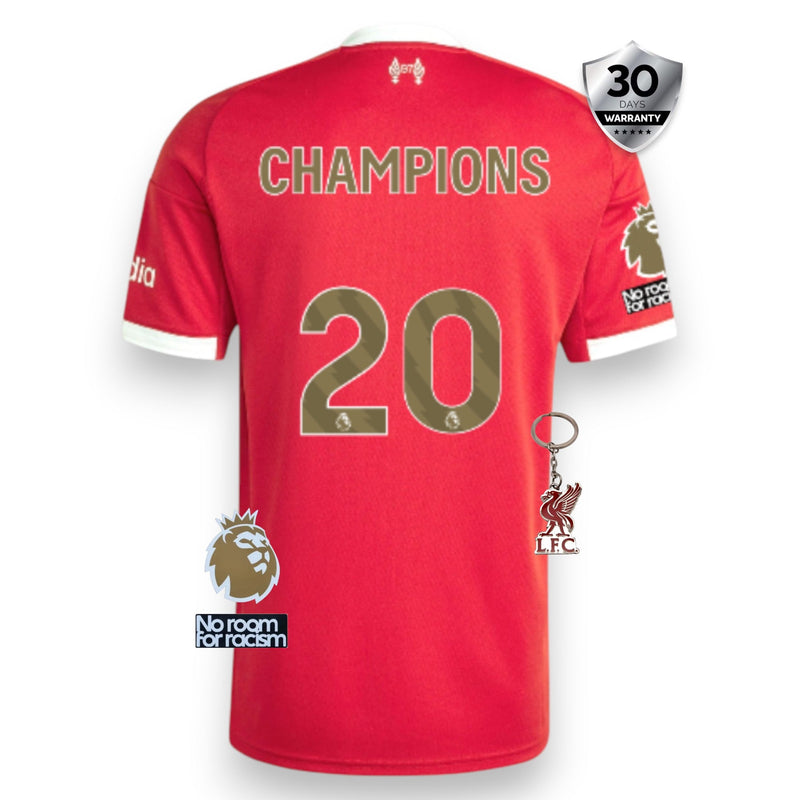 Liverpool Home Jersey 2025/26 - CHAMPIONS