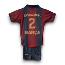 Kids Travis Scott x FC Barcelona Retro Kit 2000/01 Home Skeleton