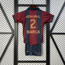 Kids Travis Scott x FC Barcelona Retro Kit 2000/01 Home Skeleton