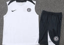 Chelsea Kit White Jersey + Shorts - No Sleeve 25/26