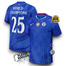 Chelsea Player Jersey Home 25/26 with World Champions 25 printing