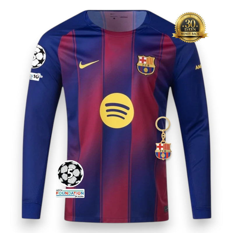 Barcelona 25/26 Home Jersey - Long Sleeve